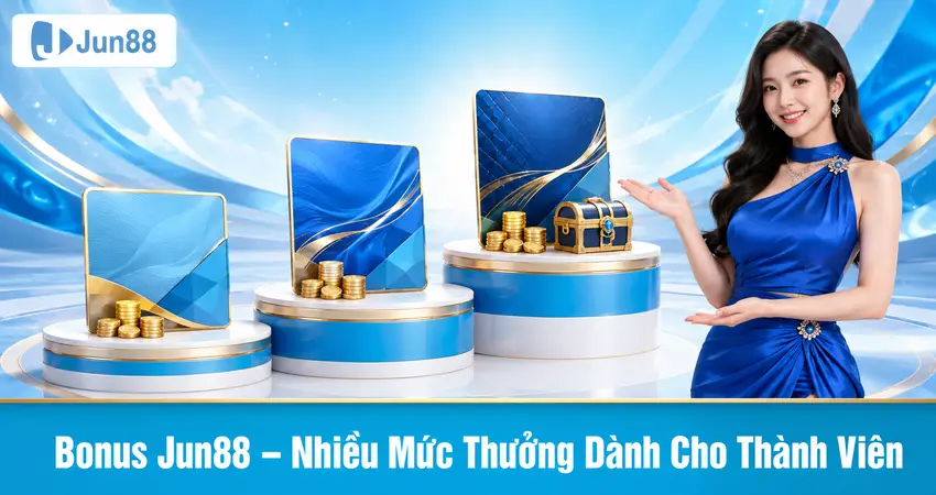 Bonus Jun88 – Nhiều Mức Thưởng Dành Cho Thành Viên