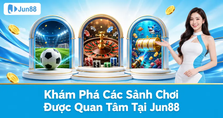 Khám Phá Các Sảnh Chơi Được Quan Tâm Tại Jun88