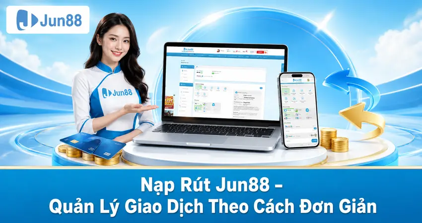 Nạp Rút Jun88 – Quản Lý Giao Dịch Theo Cách Đơn Giản